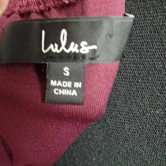 Lulu Burgundy Prom / Bridesmaid Dress Size Small - Picture 5 of 11